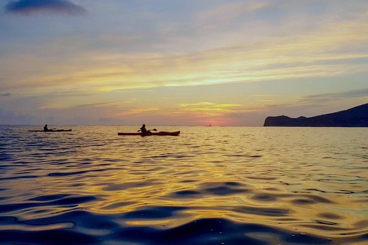 Guided Kayak Sunset Tour in Sant Elm with Picnic