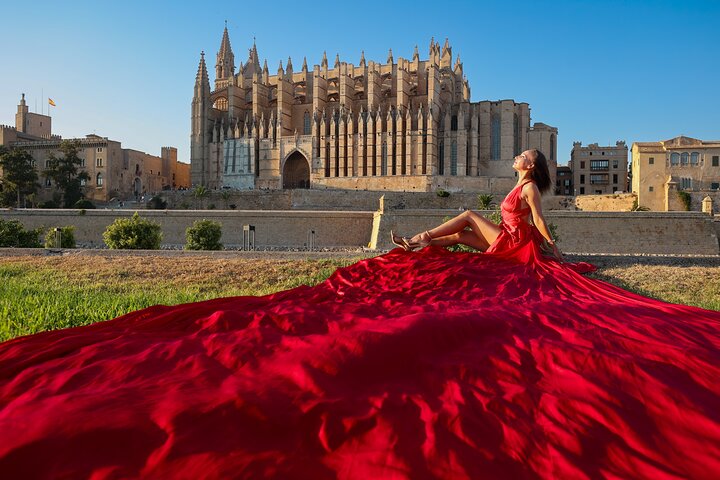 Flying Dress Fotoshooting auf Mallorca
