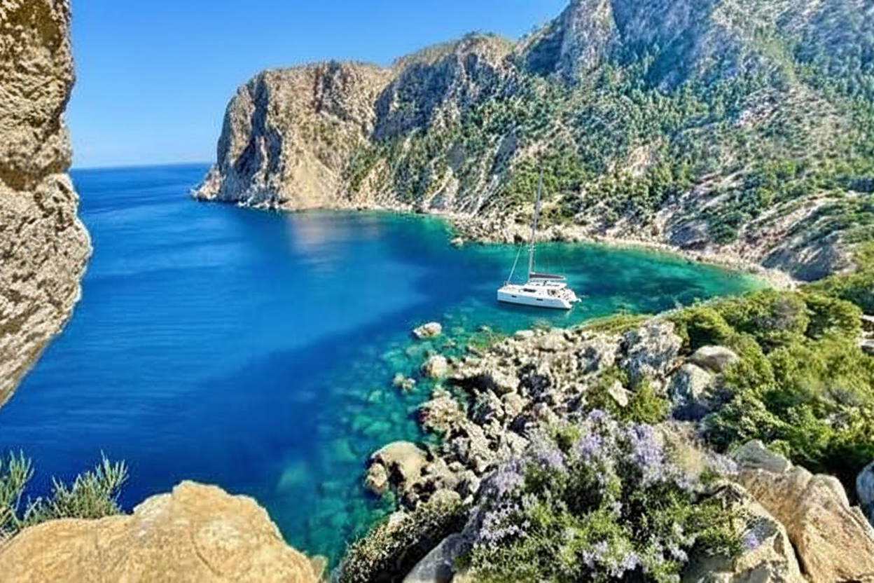 Cala en Bassí, Isolated, Mallorca, photo
