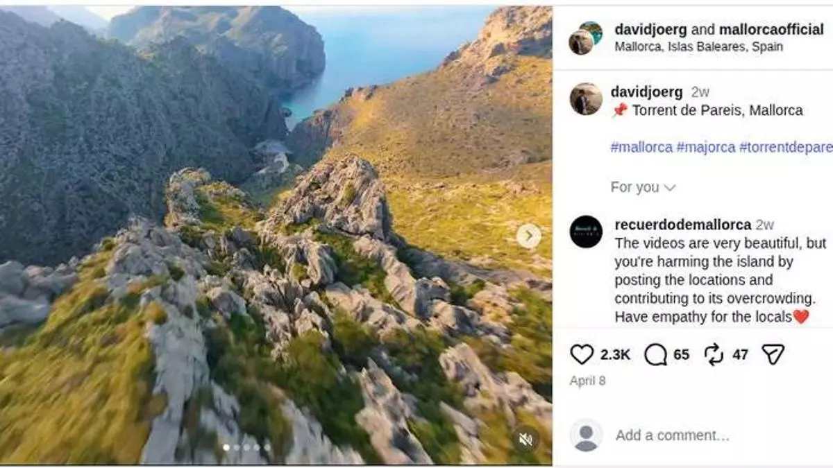 Social Media Post - Mallorca Drone Official Statement on Drone Footage and Protected Natural Areas in Mallorca, Daily News