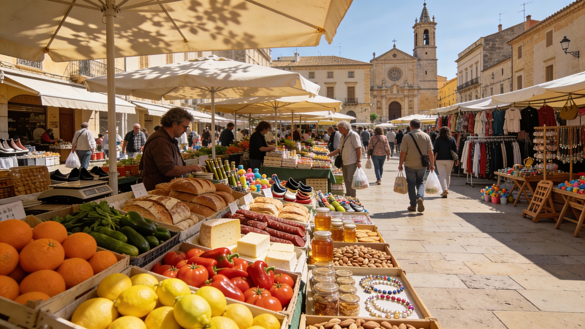Mercado de los lunes en Manacor