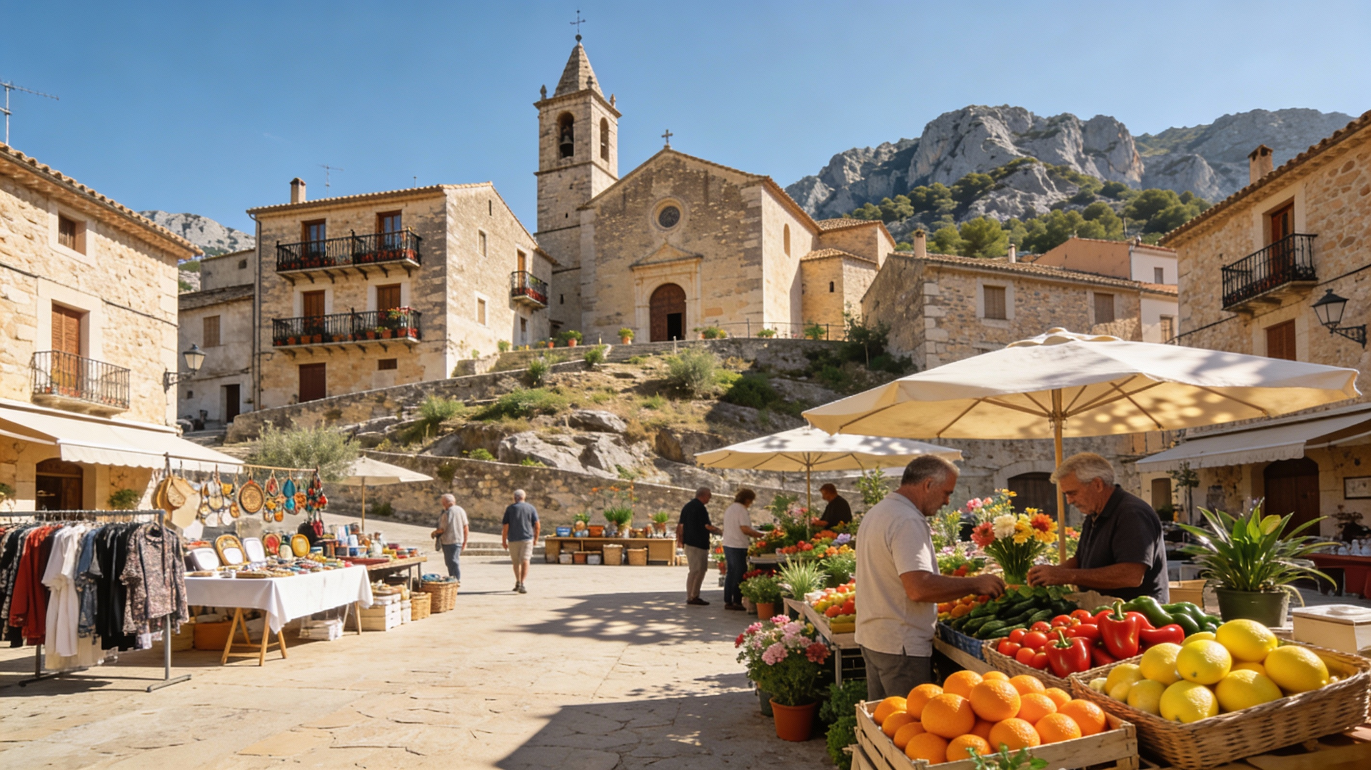 Weekly Market Selva Mallorca, Selva, Mallorca, photo