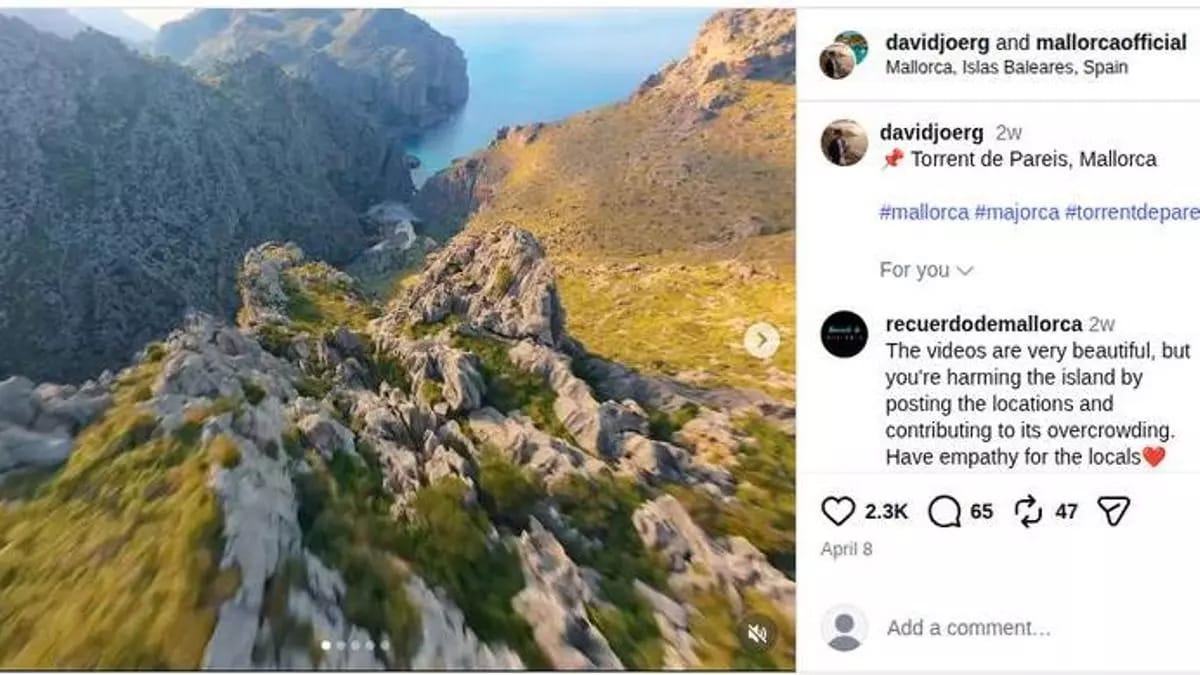 Social Media Post - Mallorca Drone Official Statement on Drone Footage and Protected Natural Areas in Mallorca, Daily News