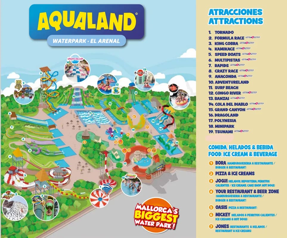 Aqualand, Activities & Sightseeing, -5% deal, promo code Mallorcard Link, Llucmajor, Mallorca