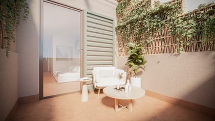 Somos Coliving Palma de Mallorca, Carrer de Jaume Ferran, 51, Nord, 07004 Palma, Illes Balears, Spain, Mallorca, photo 4, Somos Coliving Coworking Palma de Mallorca private terrace