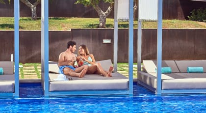 ​Zafiro Palace Palmanova, Luxury Resort, Av. de Cas Saboners, 24, 07181 Calvià, Mallorca, photo 2, ​Zafiro Palace Palmanova Mallorca bali bed pool