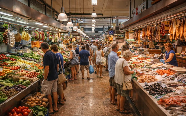 Market Hall Palma Santa Catalina Mallorca, Markets, photo