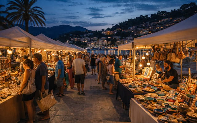 Night Market Port de Sóller, Markets, Mallorca, photo