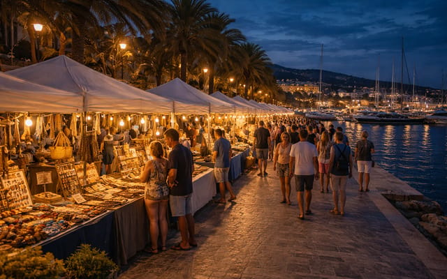 Night Market Palma Habour, Markets, Mallorca, photo