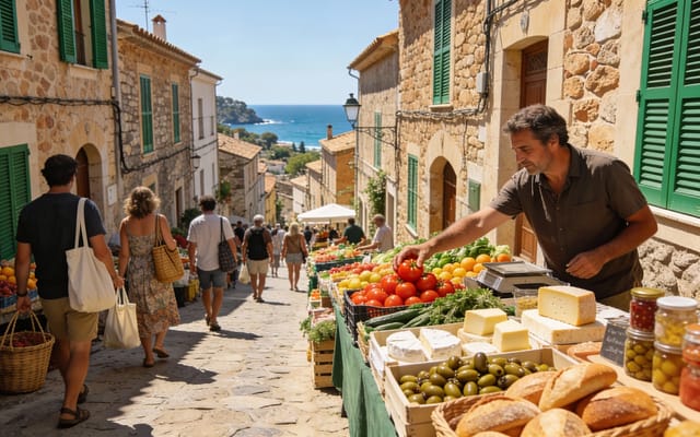 Weekly Market Banyalbufar Mallorca, Markets, photo