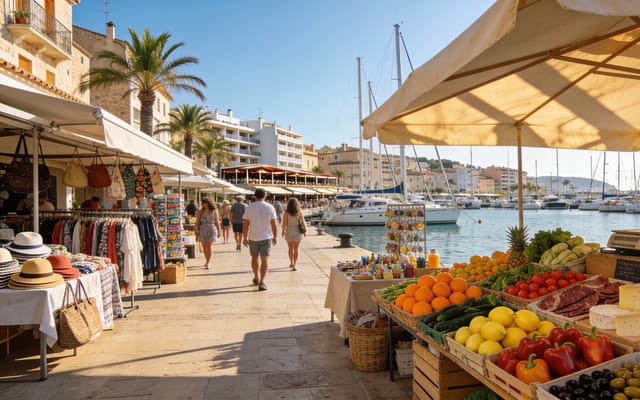 Weekly Market Port d'Alcúdia Mallorca, Markets, photo