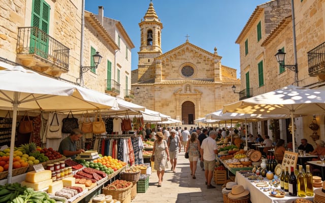 Weekly Market Santanyí Mallorca, Markets, photo