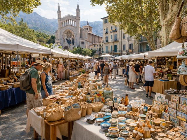 Artisan Market Sóller Mallorca Sunday, photo