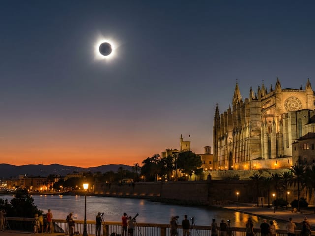 Eclipse solar de Mallorca 2026: guía definitiva del eclipse total al atardecer sobre el Mediterráneo, photo