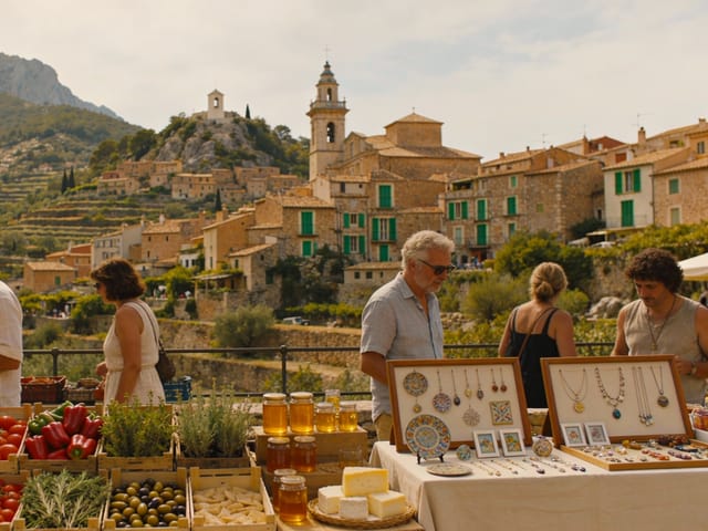 Mercado semanal Deià Mallorca, Deià, Mallorca, photo