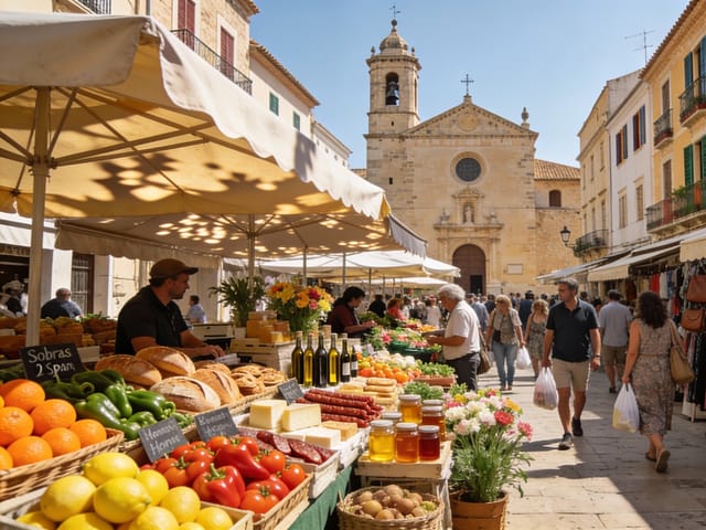 Weekly Market Llucmajor Mallorca, photo