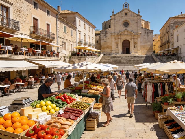 Mercado semanal Pollensa Maiorca, Pollensa, Mallorca, photo
