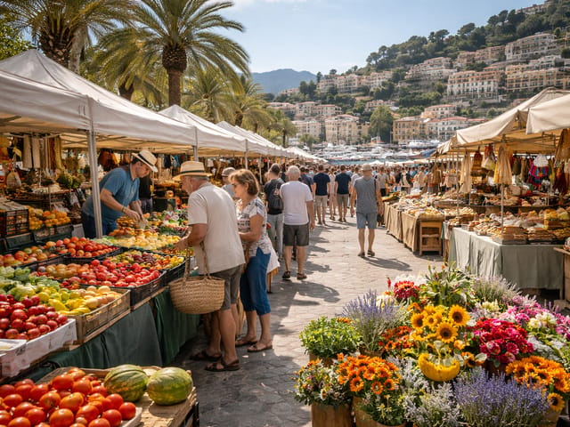 Weekly Market Port de Sóller Mallorca, Sóller, Mallorca, photo