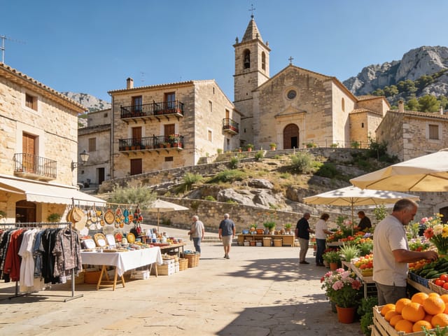 Targi tygodniowe Selva Majorka, Selva, Mallorca, photo