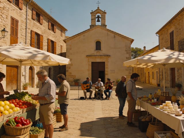 Marché hebdomadaire Sencelles Majorque, Sencelles, Mallorca, photo