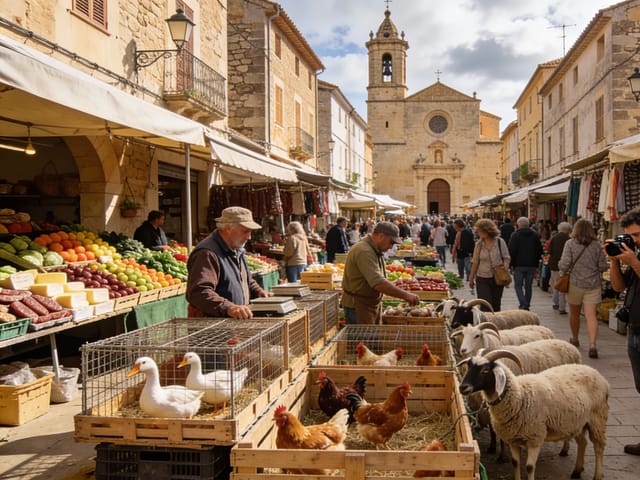 Mercado semanal Sineu Maiorca, Sineu, Mallorca, photo