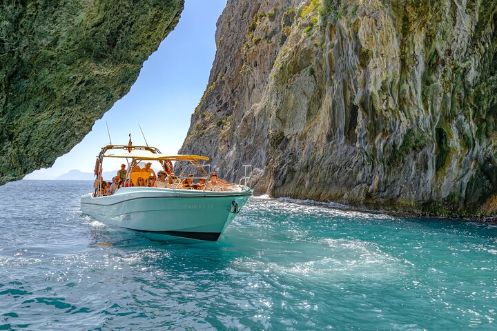 Mallorca Blue Cave-boottocht met snorkel, water-activities, Son Serra de Marina · Alcúdia, Mallorca