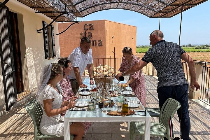 Tour della Bodega XL Maiorca incl. 3 degustazioni di vini, ritiro dalla costa meridionale, water-activities, Binissalem, Mallorca