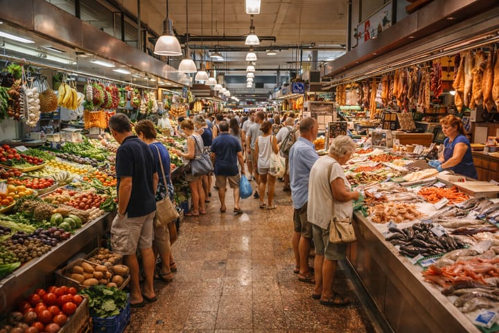 Hala targowa Palma Santa Catalina Majorka, Palma de Mallorca