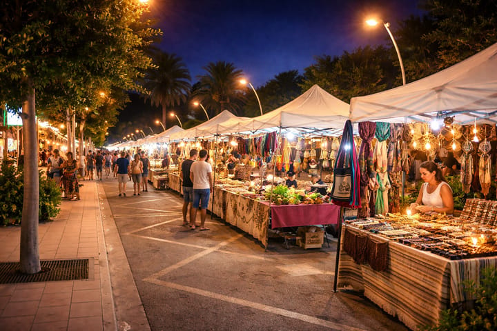 Night Market Cala Egos Mallorca, Cala de Egos, Mallorca