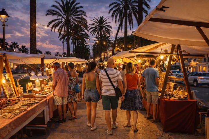 Night Market S'Illot Mallorca, S'Illot-Cala Morlanda, Mallorca