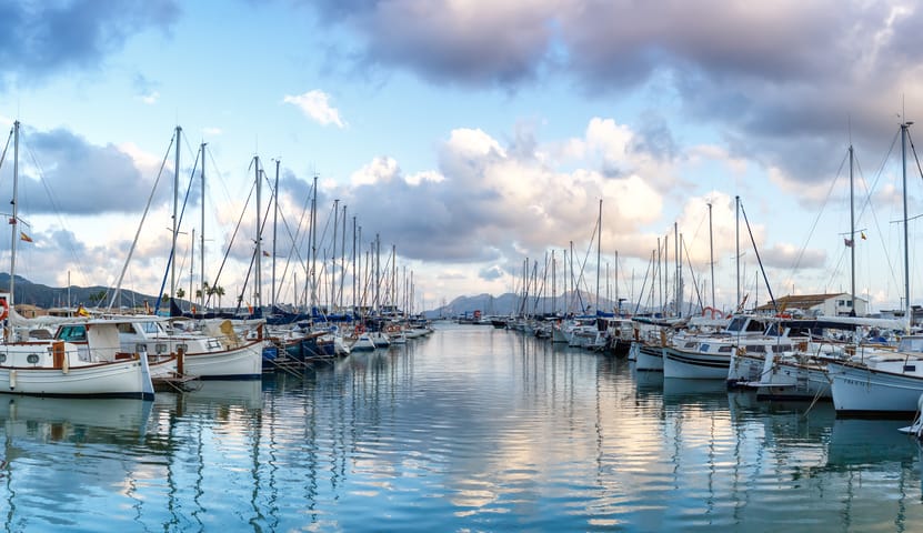 Reial Club Nàutic Port de Pollença, Yacht Harbor, Puerto de Pollensa, Mallorca