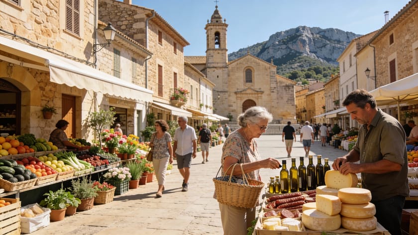Marché hebdomadaire Caimari Majorque, Caimari, Mallorca