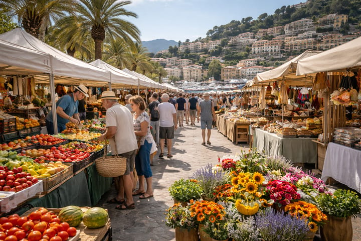 Weekly Market Port de Sóller Mallorca, Sóller, Mallorca