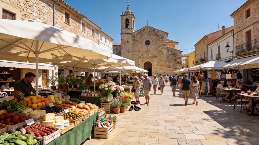 Mercado semanal Son Servera Mallorca, Son Servera, Mallorca