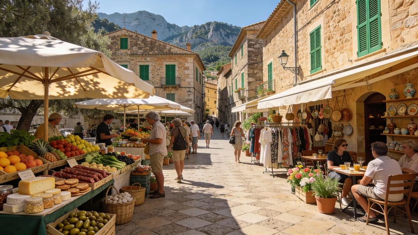 Targi tygodniowe Valldemossa Majorka, Valldemossa, Mallorca