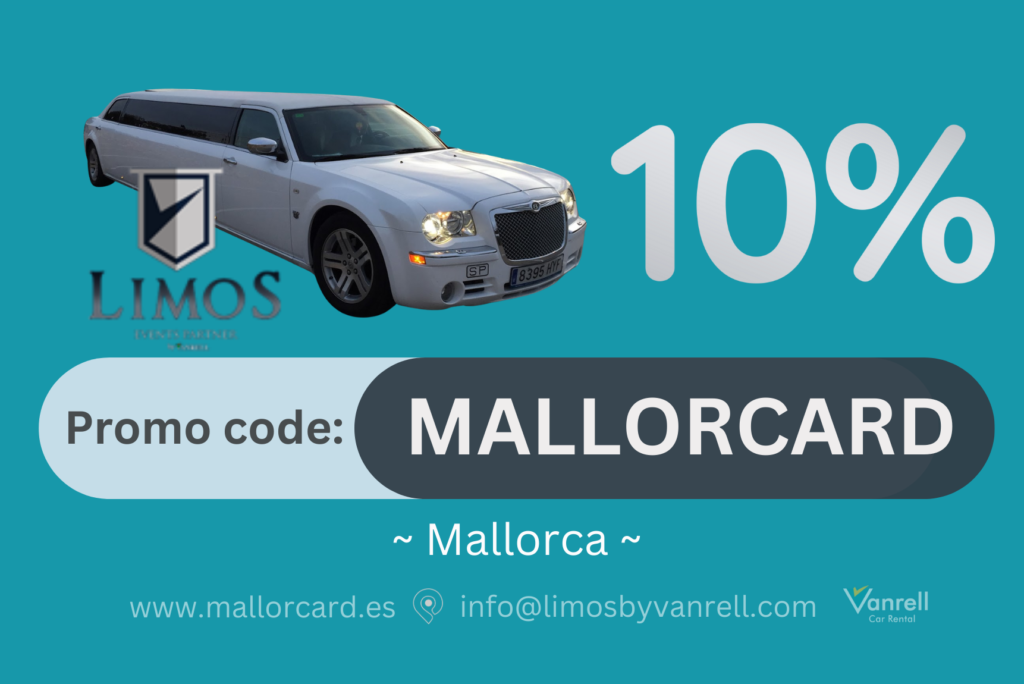Vanrell Limo Service Mallorca: -10% Discount |           Promo code: MALLORCARD