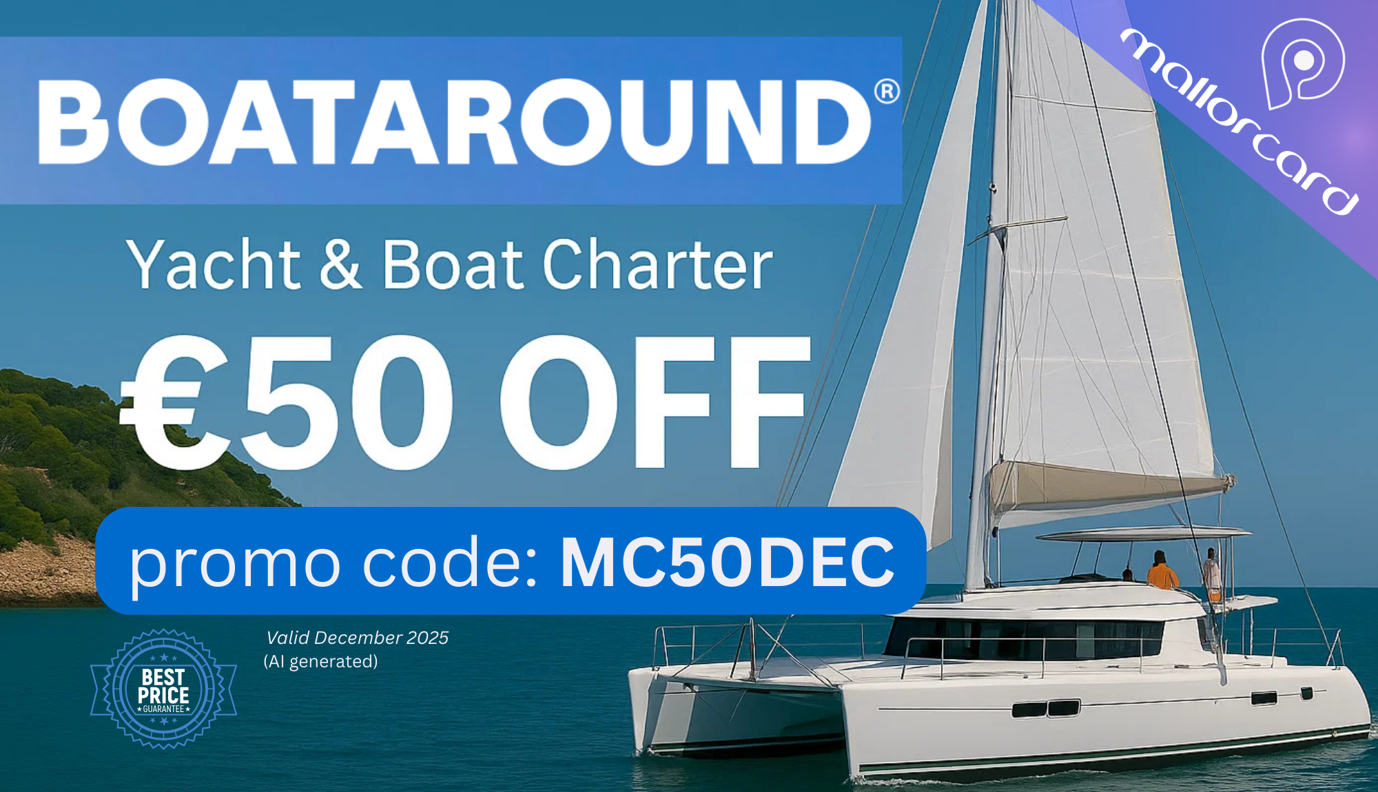 boataround promo code discount boat charter yacht charter Mallorca