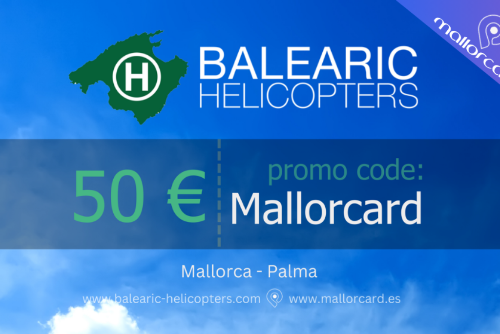 Helicopter Flight Mallorca – Save €50 Discount with Promo Code: Mallorcard