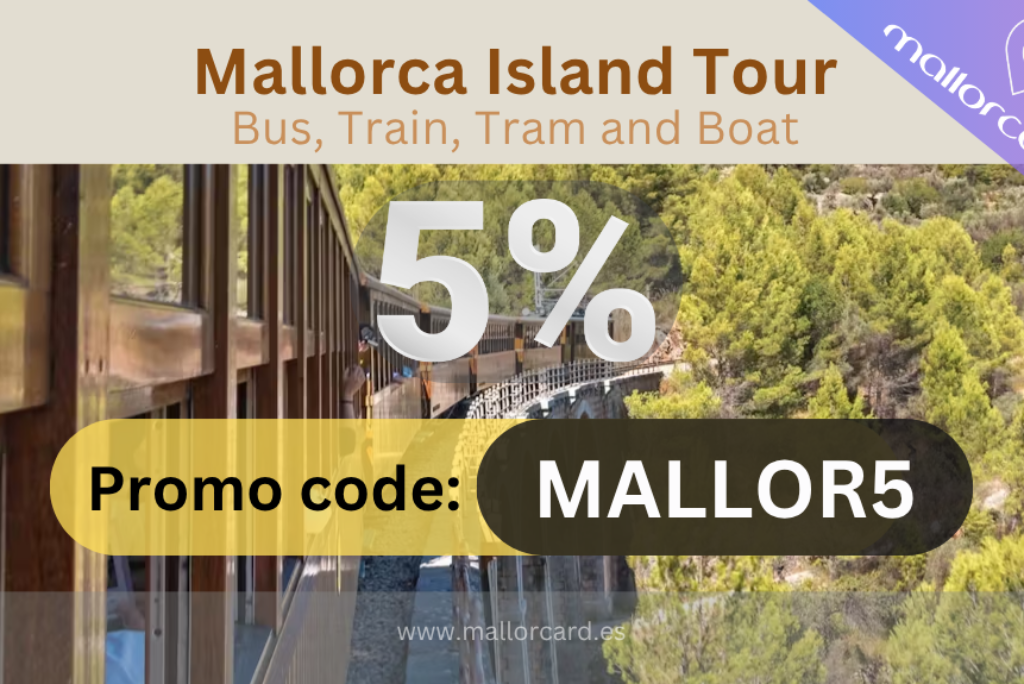Mallorca Island Tour with -5% Discount: Bus, Train, Tram & Boat – The Ultimate Mallorca Scenic Adventure!