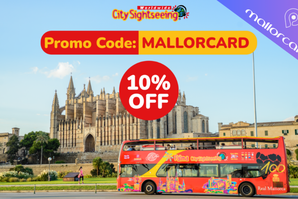 Hop-on Hop-off Touristic Bus Palma de Mallorca: -10% Discount | Promo Code: MALLORCARD