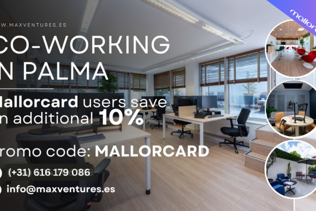 Discover Max Ventures Coworking in Palma: Exclusive Discount for Mallorcard Users!